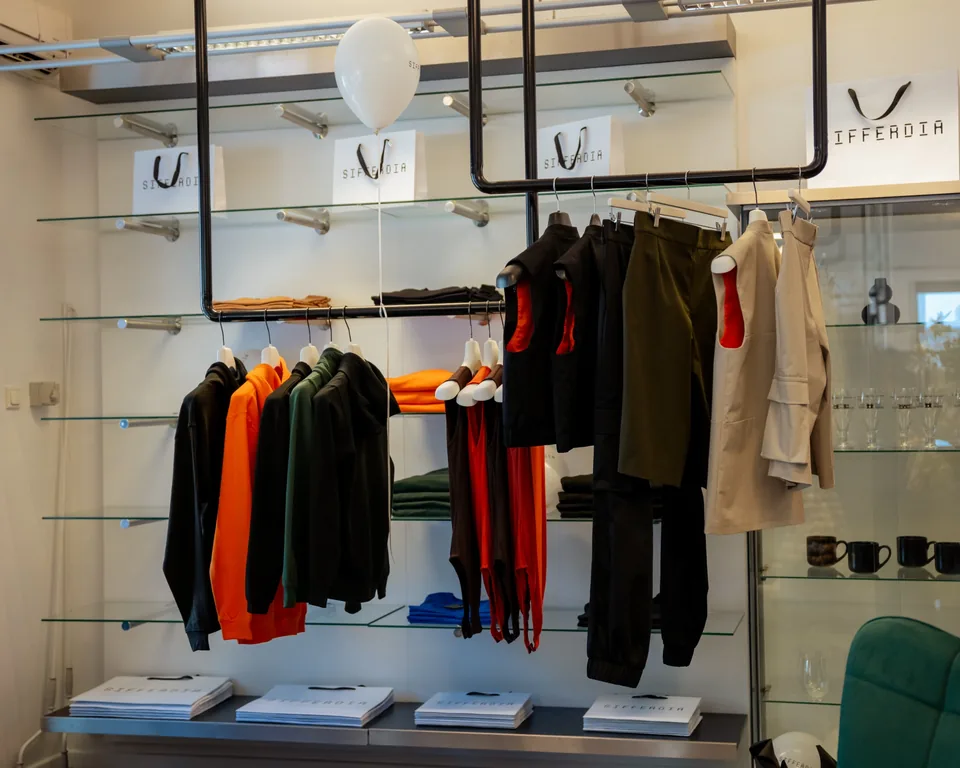 Interior of the SIFFERDIA Atelier / Showroom in Budapest.